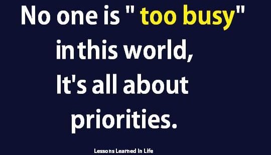 2017 It’s Not a Priority