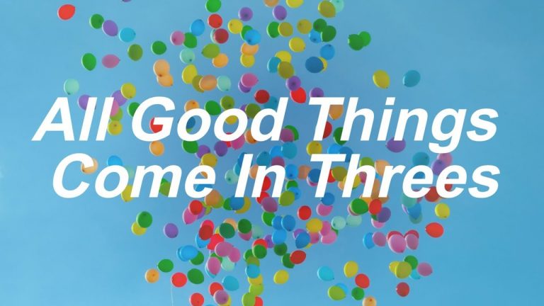 Good Things Come in Threes